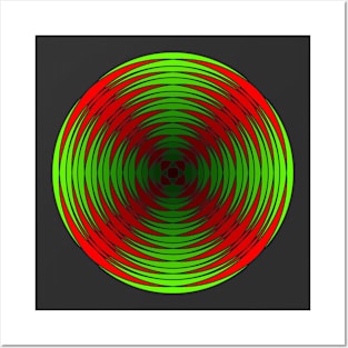 Fuzzy Circular Logic Green 1 Posters and Art